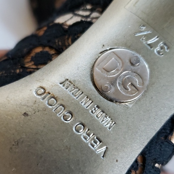 Dolce & Gabbana lace evening shoes size 7 1/2 - Picture 8 of 8